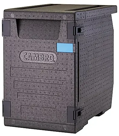 Cambro Cam GoBox GN 1/1 Front Loader Food Transporter, 24-5/8″H x 17-5/16″W x 25-1/4″D, Black