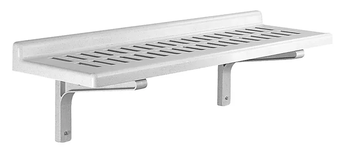 Cambro Camshelving 14″ x 48″ Wall Shelving, Speckled Gray, CSWS1448VK480