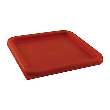 Cambro CamSquares Storage Container Cover, 11/16″H x 9″W x 9″D, 8 Qt, Red