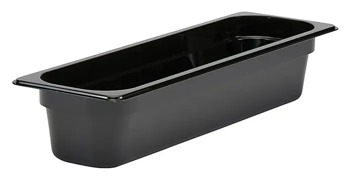 Cambro Camwear 1/2 x 4″ Long Food Pans, Black, Set Of 6 Pans