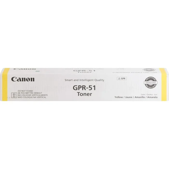 Canon GPR-51 Original Laser Toner Cartridge – Yellow – 1 Each