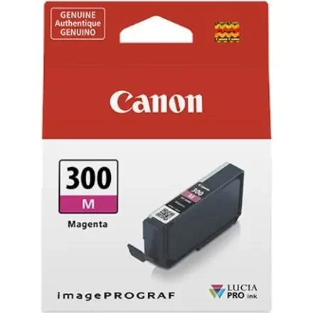Canon LUCIA PRO PFI-300 Original Inkjet Ink Cartridge – Single Pack – Magenta – 1 / Pack –
