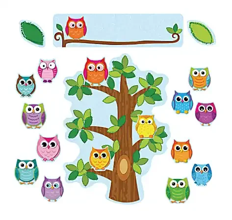 Carson-Dellosa Bulletin Board Set, Colorful Owls Behavior, Grades Pre-K – 5
