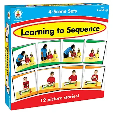 Carson-Dellosa Early Childhood Games Learning To Sequence 4 Scenes