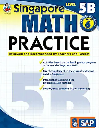 Carson Dellosa Education Common Core Math Practice Workbook, Math Level 5B, Grade 6