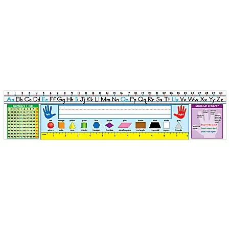 Carson-Dellosa Quick Stick® Traditional Manuscript Nameplates, Grades 1 -2