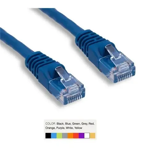 CAT6 PATCH CORD BOOTED 2‘ BLACK WAV-6E04UMBK-PC-02