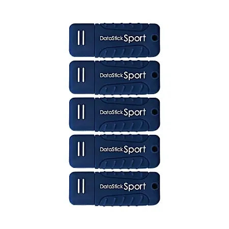 Centon DataStick Pro USB 3.0 Flash Drives, 16GB, Sport Blue, Pack Of 5 Flash Drives, S1-U3W2-16G-5B
