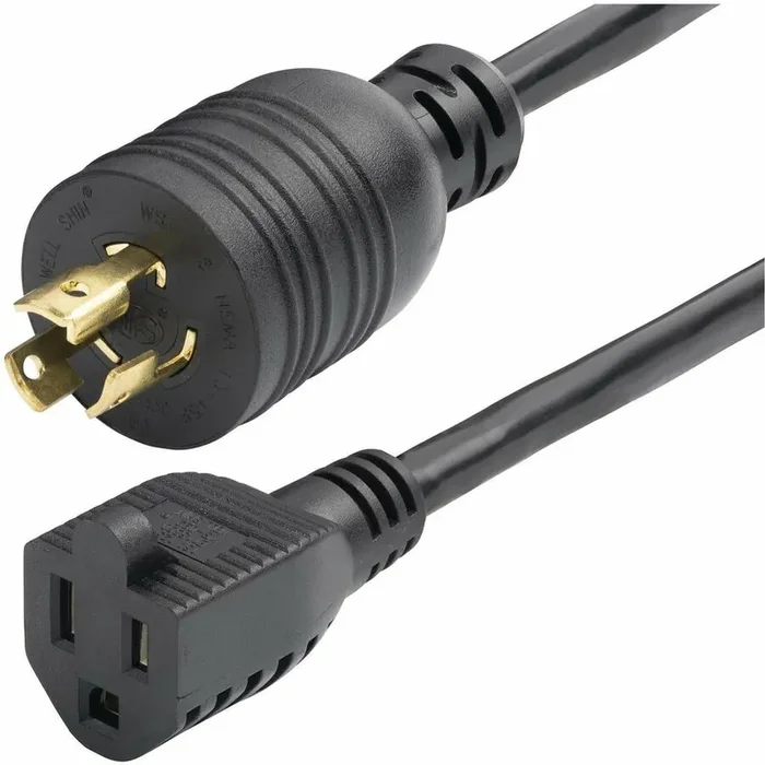 产品名称中包含顶级域名,检查并适当处理后再继续! StarTech.com 1ft (30cm) Heavy Duty Power Cord Twist-Lock NEMA L5-15P to NEMA 5-15R 15A 125