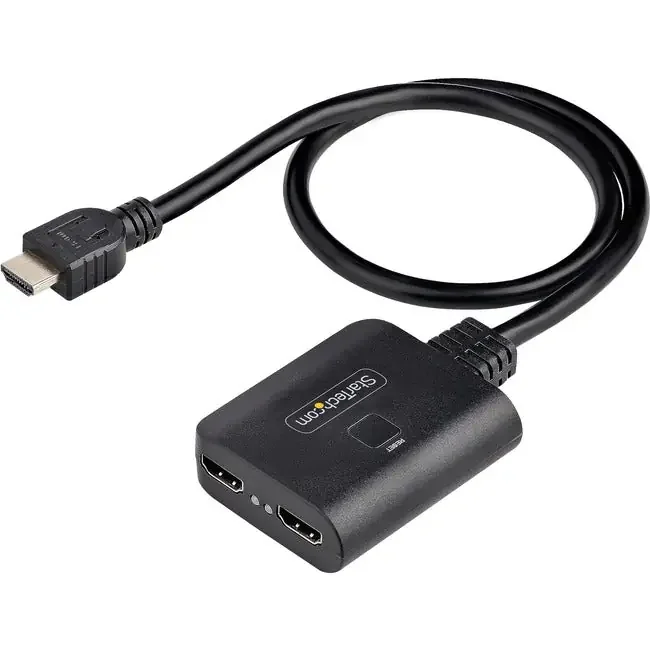 产品名称中包含顶级域名,检查并适当处理后再继续! StarTech.com 2-Port HDMI Splitter, 4K 60Hz HDMI 2.0 Video, 4K HDMI Splitter 1 In 2 Out, 1×2 HDMI Display/Output Splitter, HDR/HDCP HDMI-SPLITTER-4K60UP