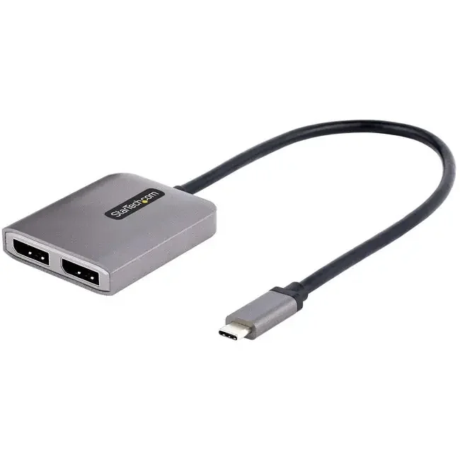 产品名称中包含顶级域名,检查并适当处理后再继续! StarTech.com USB-C to Dual DisplayPort 1.4 Adapter, USB Type-C Multi-Monitor MST Hub, Dual 5K 60Hz DP Display Extender / Splitter, Windows MST14CD122DP