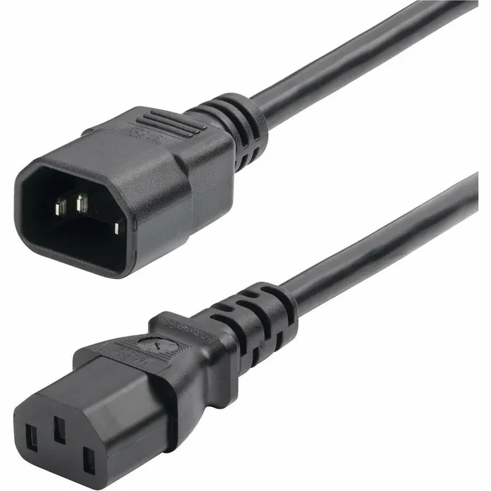 产品名称中包含顶级域名,检查并适当处理后再继续! StarTech.com 2ft (60cm) Power Extension Cord IEC 60320 C14 to C13 PDU Power Cord 10A 250V