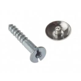 Chrome Mirror Screws 1″ x 8g – Pack of 10