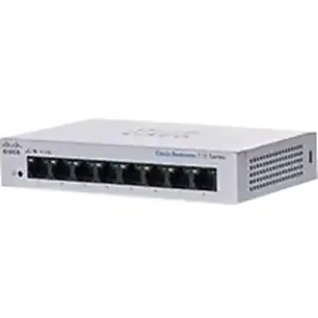 Cisco 110 CBS110-8T-D Ethernet Switch – 8 Ports – 2 Layer Supported – 4.13 W Power Consumption – Twisted Pair – CBS1108TDNA