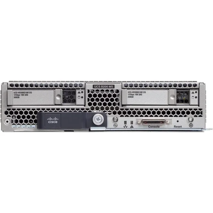 Cisco B200 M5 UCSB-B200M5-RSV1D Blade Server – 2 x Intel Xeon 6254 3.10 GHz – 64 GB RAM – 240 GB SSD – (1 x 240GB) SSD Configuration – 12Gb/s SAS Controller
