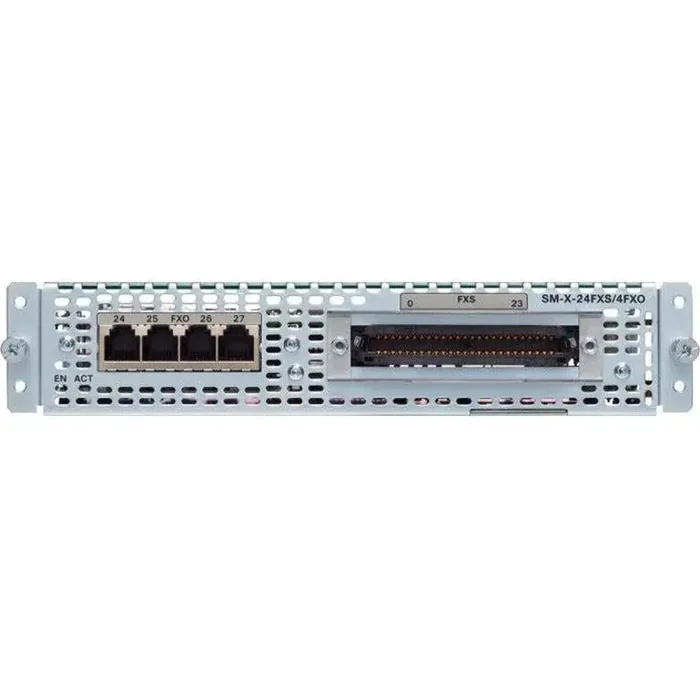 Cisco Single-Wide High Density Analog Voice Service Module with 24 FXS and 4 FXO SM-X-24FXS/4FXO