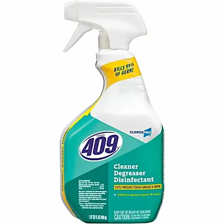 CloroxPro™ Formula 409® Cleaner Degreaser Disinfectant Spray – 32 fl oz (1 quart) – Disinfectant – Clear – 432 / Pallet