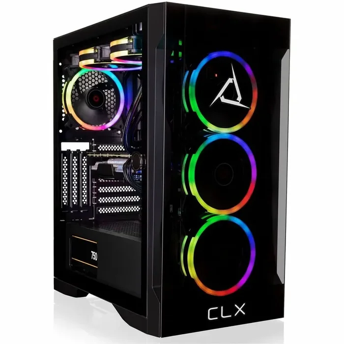 CLX TGMSETRTU3401BM Gaming Desktop Computer – Intel Core i7 13th Gen i7-13700KF Hexadeca-core (16 Core) 3.40 GHz – 32 GB RAM DDR5 SDRAM – 4 TB HDD – 1 TB M.2 PCI Express NVMe SSD – Mid-tower – Black