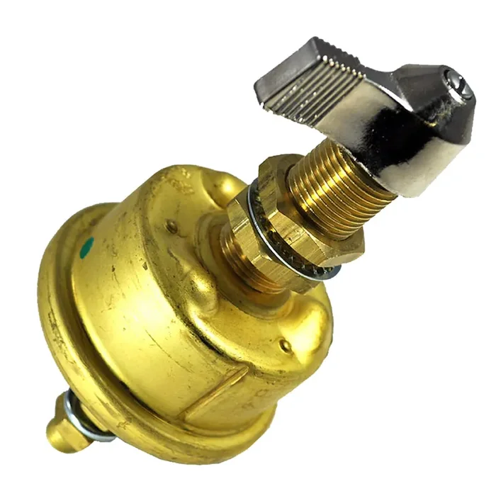 Cole Hersee Single Pole Brass Marine Battery Switch – 175 Amp – Continuous 800 Amp Intermittent