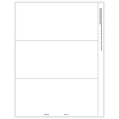 ComplyRight® 1099-NEC Blank Tax Forms, Recipient Copy B/C, C Backer Information, 3-Up, Laser, 8-1/2″ x 11″, Pack Of 25 Forms
