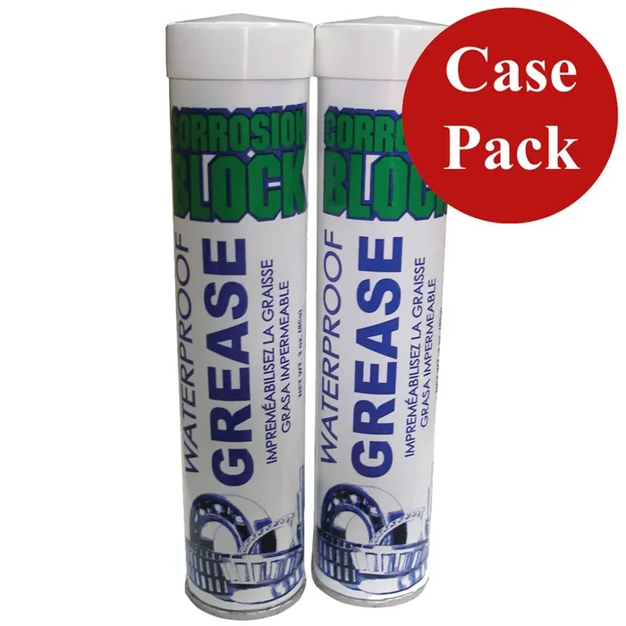 Corrosion Block High Performance Waterproof Grease – (2)2oz Tube – Non-Hazmat, Non-Flammable & Non-Toxic *Case of 6*