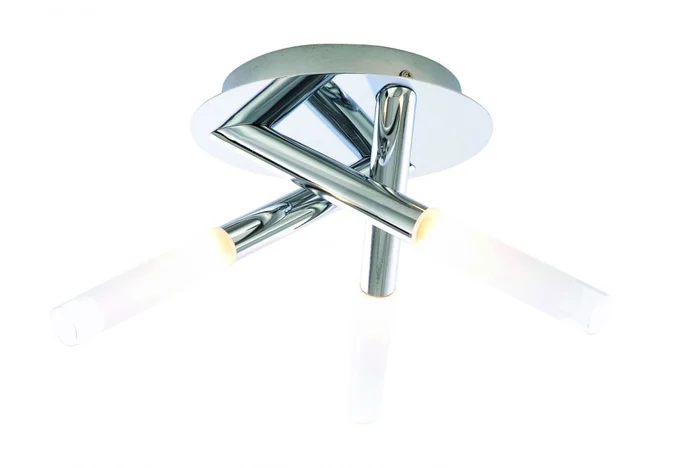Crux 3 Light Bathroom Chrome