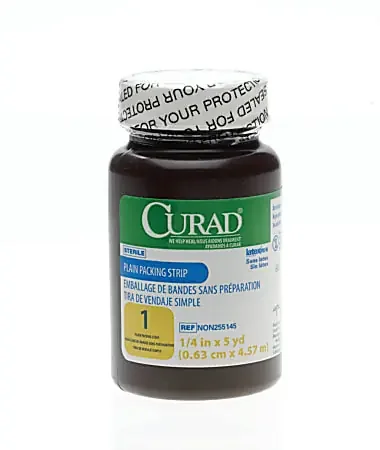 CURAD® Sterile Plain Packing Strips, 1/4″ x 5 yd., White, Case Of 12