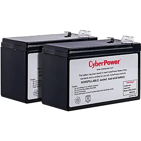 CyberPower RB1270X2C Replacement Battery Cartridge – 2 X 12 V / 7 Ah Sealed Lead-Acid Battery, 18MO Warranty