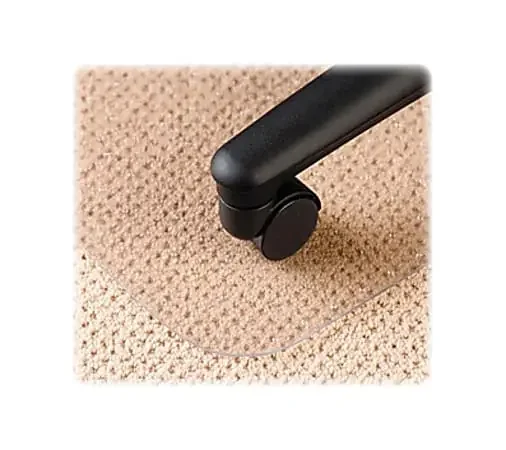 Deflecto EconoMat No Bevel Chair Mat for Low Pile Carpet, 36w x 48h, Clear