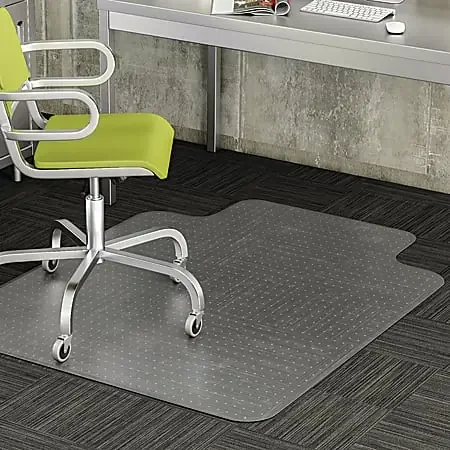 Deflecto® DuraMat Chair Mat For Low-Pile Carpet, Standard Lip, 36″W x 48″D, Clear