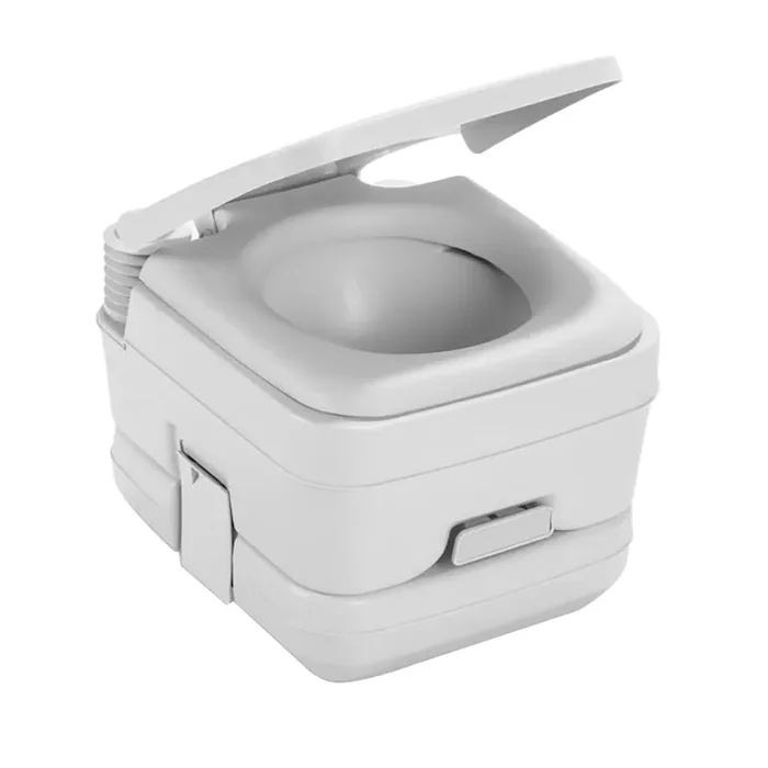 Dometic 964 MSD Portable Toilet w/Mounting Brackets – 2.5 Gallon – Platinum