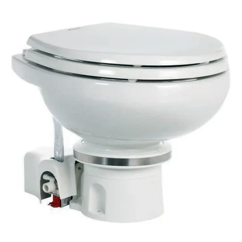 Dometic MasterFlush 7120 White Electric Macerating Toilet w/Orbit Base – 24V – Fresh Water [9108832317]