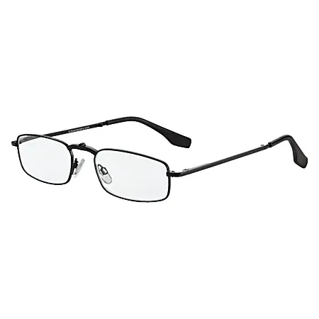 Dr. Dean Edell Folder Reading Glasses, Black, +2.00