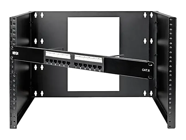 Eaton Tripp Lite Series 8U Wall-Mount Bracket for Small Switches and Patch Panels, Hinged – Network device mounting bracket – SRWO8UBRKT