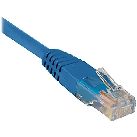Eaton Tripp Lite Series Cat5e 350 MHz Molded (UTP) Ethernet Cable (RJ45 M/M), PoE – Blue, 14 ft. (4.27 m) – N002014BL