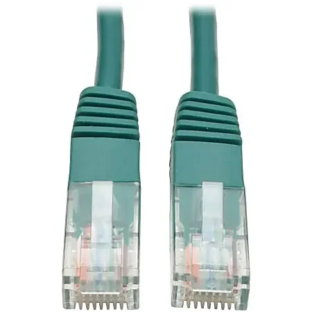 Eaton Tripp Lite Series Cat5e 350 MHz Molded (UTP) Ethernet Cable (RJ45 M/M), PoE – Green, 5 ft. (1.52 m) – N002005GN