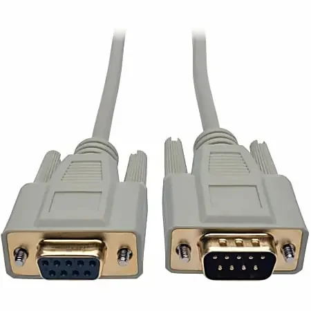 Eaton Tripp Lite Series Serial DB9 Serial Extension Cable, Straight Through (DB9 M/F), 6 ft. (1.83 m) – (DB9 M/F) 6-ft.