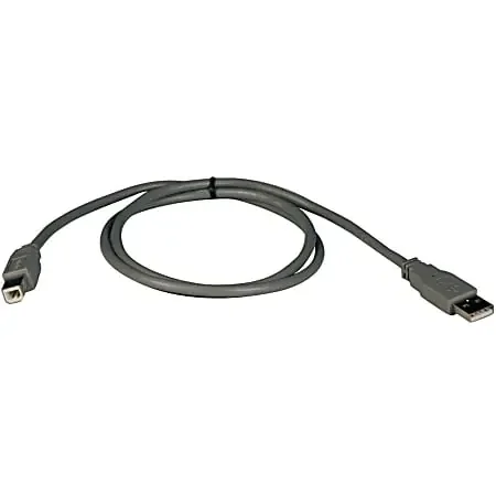 Eaton Tripp Lite Series USB 2.0 A to B Cable (M/M), 3 ft. (0.91 m) – Type A Male USB – Type B Male USB – 3ft
