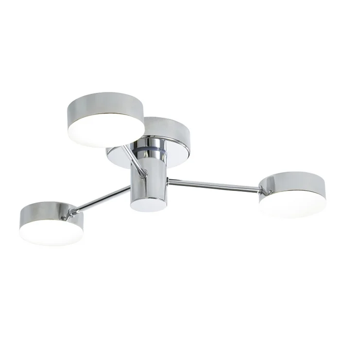 Edessa 3x5w LED Ceiling Light IP44 Chrome