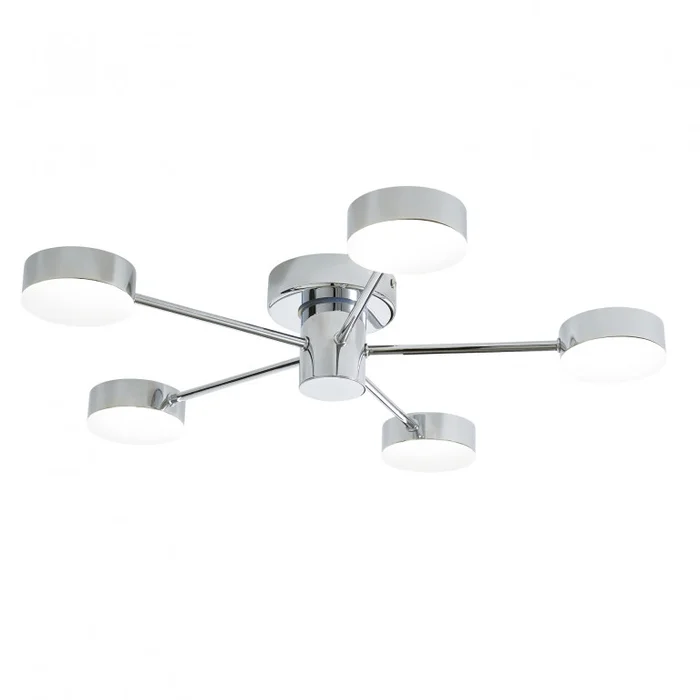 Edessa 5x5w LED Ceiling Light IP44 Chrome