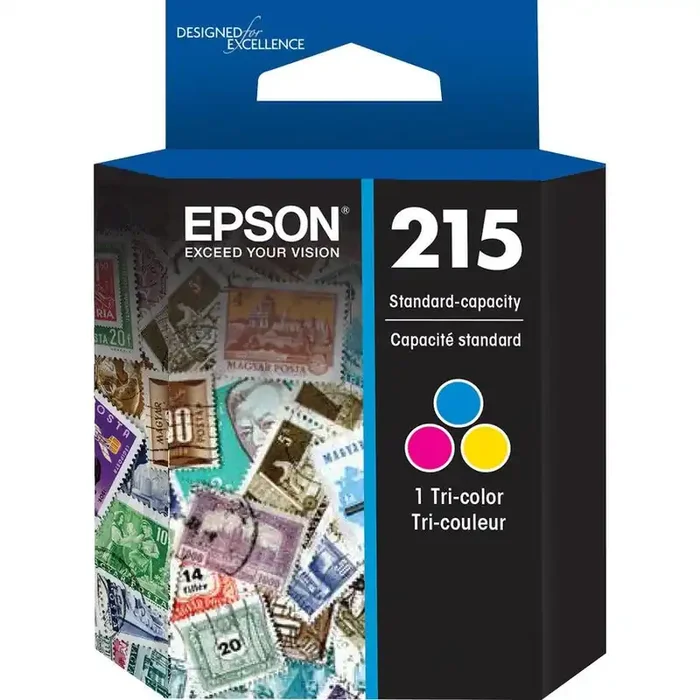 Epson 215 Original Inkjet Ink Cartridge – Tri-color – 1 Each