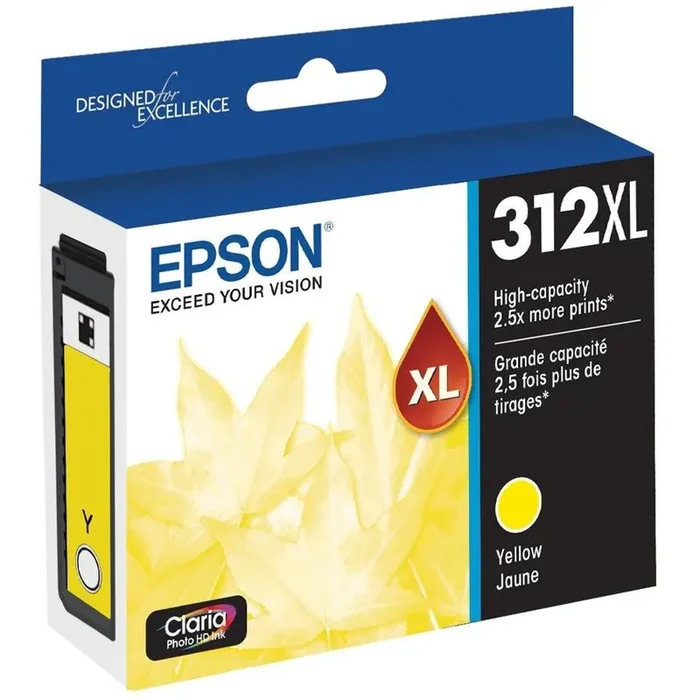Epson Claria Photo HD T312XL Original Inkjet Ink Cartridge – Yellow Pack