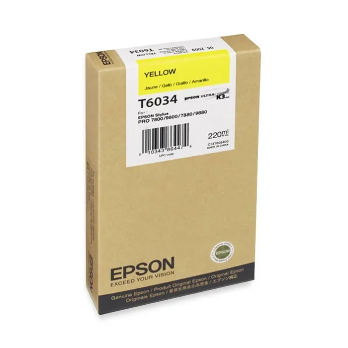 Epson Original Ink Cartridge – Inkjet – Yellow T603400
