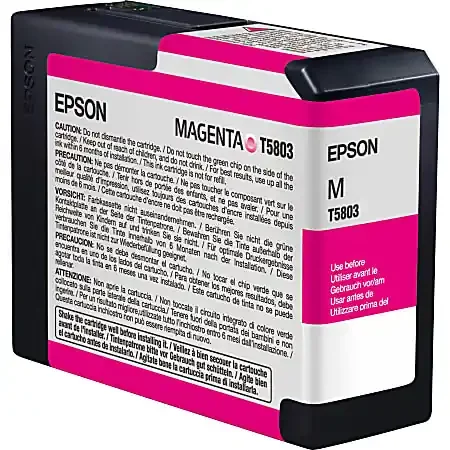 Epson® T580 Vivid Magenta Ink Cartridge, T580A00