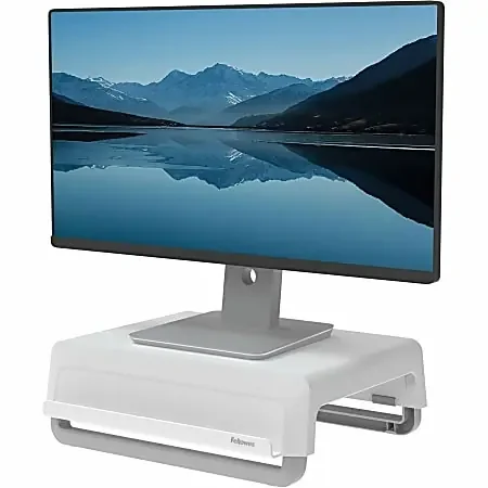 Fellowes Breyta Monitor Stand – White – White – For Monitor