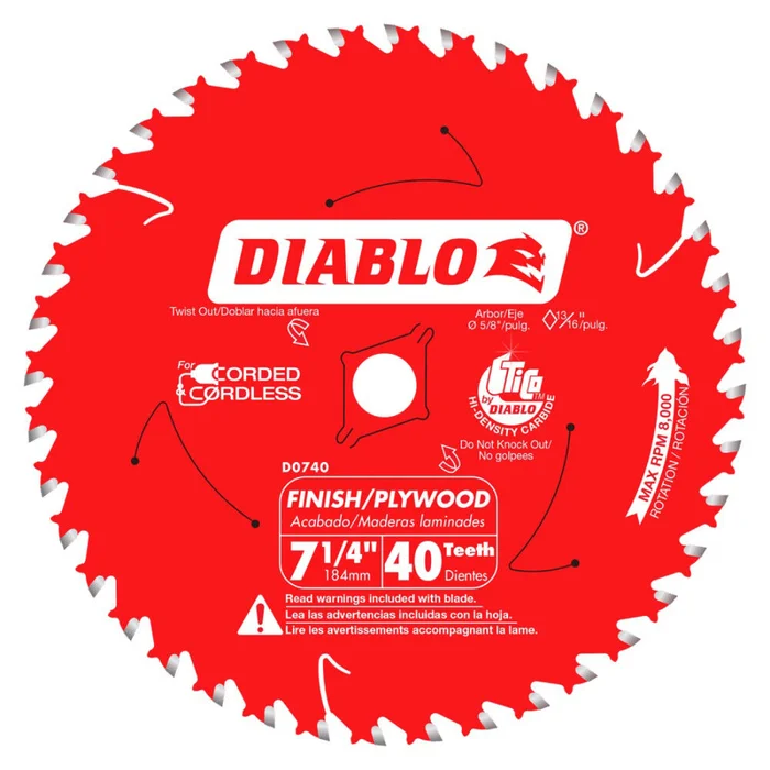 Finish Saw Blade D0740X