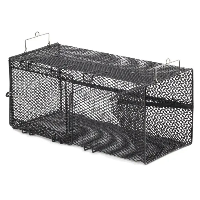 Frabill Black Pinfish Rectangular Trap – 18″ x 12″ x 8″
