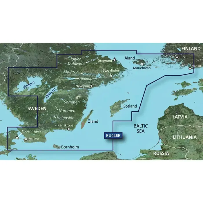 Garmin BlueChart® g3 HD – HXEU046R – Oregrund Aland to Malmo – microSD™/SD™