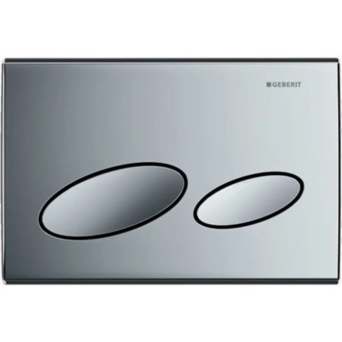 Geberit Kappa20 Modern Dual Flush Plate – Gloss Chrome – 115.228.21.1