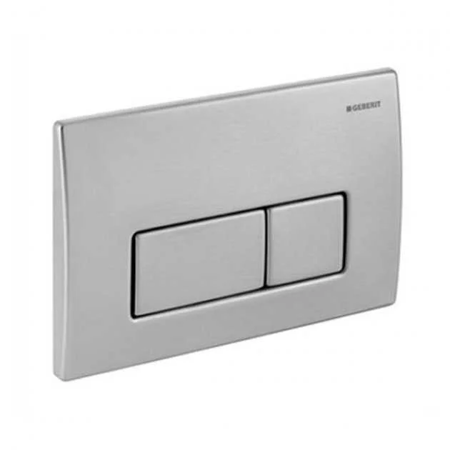 Geberit Kappa50 Modern Dual Flush Plate – Brushed Stainless Steel – 11